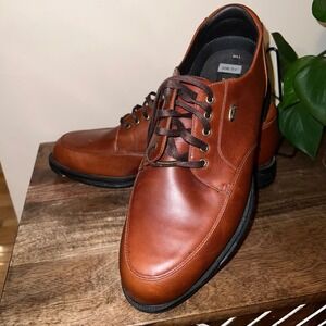 Etonic Difference 3000 Mens Brown Leather Gore Tex Waterproof Golf Shoes Size 11